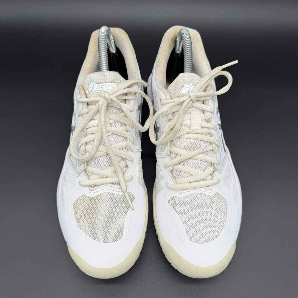 Asics Gel-Challenger White Silver Tennis Shoe Women's Size 9.5 Pickle Ball